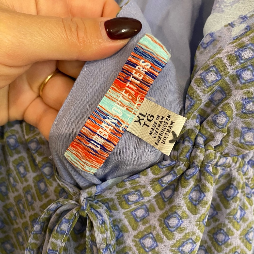 Urban Outfitters Charlene Printed Long Sleeve Mini Size XL - Picture 3 of 5